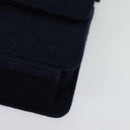 CHANEL Matelasse Chain Shoulder Bag Cotton Navy Gold CC Auth 138286-16