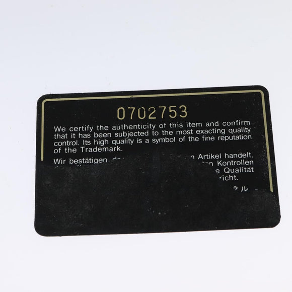 CHANEL Matelasse Chain Shoulder Bag Cotton Navy Gold CC Auth 138286