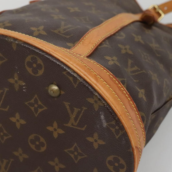 LOUIS VUITTON Monogram Bucket GM Shoulder Bag M42236 LV Auth 138294