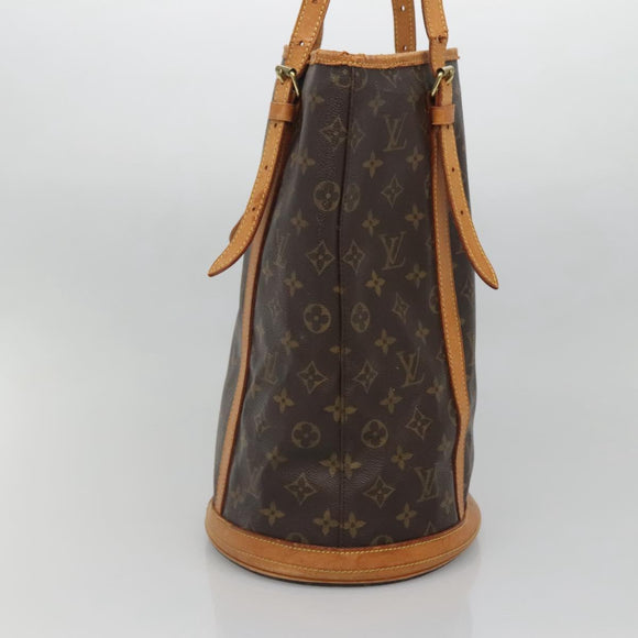 LOUIS VUITTON Monogram Bucket GM Shoulder Bag M42236 LV Auth 138294