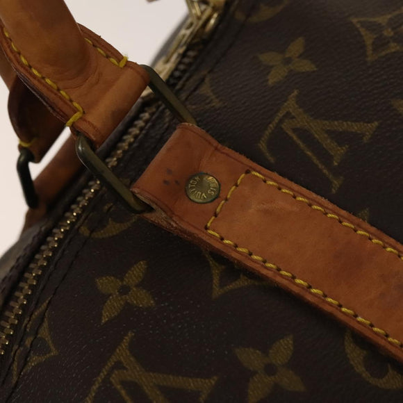 LOUIS VUITTON Monogram Keepall Bandouliere 50 Boston Bag M41416 LV Auth 138297