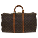 LOUIS VUITTON Monogram Keepall Bandouliere 50 Boston Bag M41416 LV Auth 138297-13