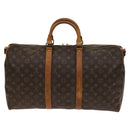 LOUIS VUITTON Monogram Keepall Bandouliere 50 Boston Bag M41416 LV Auth 138297-2