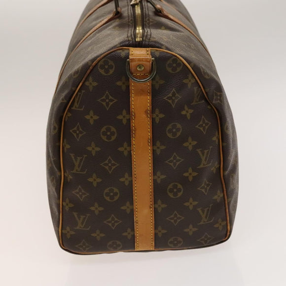 LOUIS VUITTON Monogram Keepall Bandouliere 50 Boston Bag M41416 LV Auth 138297