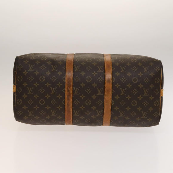 LOUIS VUITTON Monogram Keepall Bandouliere 50 Boston Bag M41416 LV Auth 138297