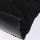 Salvatore Ferragamo Vala Chain Shoulder Bag Canvas Black Gold Auth 138299-16