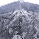 Salvatore Ferragamo Vala Chain Shoulder Bag Canvas Black Gold Auth 138299-18