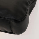 GUCCI Bamboo Shoulder Bag Leather 2way Black Gold 001 1781 1577 Auth 138302-14