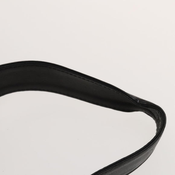 GUCCI Bamboo Shoulder Bag Leather 2way Black Gold 001 1781 1577 Auth 138302