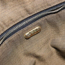 FENDI Zucca Canvas Vanity Pouch Brown Black gold Auth 138304-19