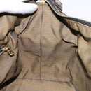 FENDI Zucca Canvas Vanity Pouch Brown Black gold Auth 138304-20