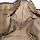 FENDI Zucca Canvas Vanity Pouch Brown Black gold Auth 138304-21