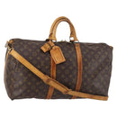 LOUIS VUITTON Monogram Keepall Bandouliere 50 Hand Bag M41416 LV Auth 138308-1