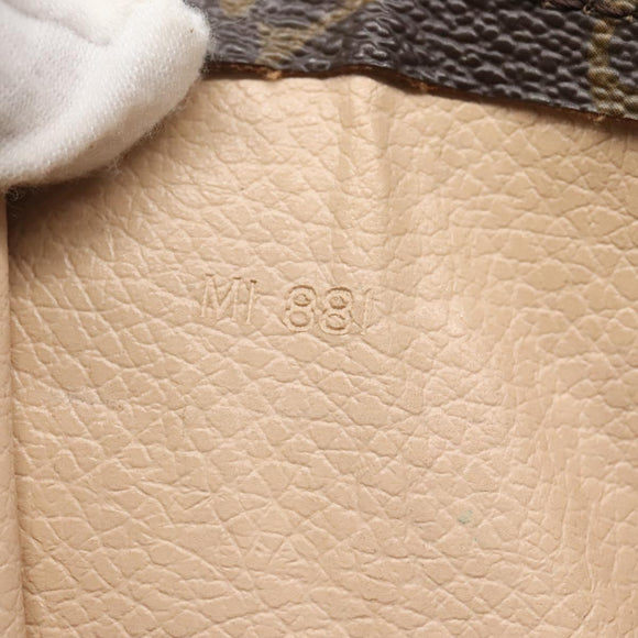 LOUIS VUITTON Monogram Sac Plat Hand Bag M51140 LV Auth 138313