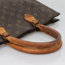 LOUIS VUITTON Monogram Sac Plat Hand Bag M51140 LV Auth 138313-7