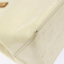 LOUIS VUITTON Monogram Vernis Reade PM Hand Bag Perle M91336 LV Auth 138316-17