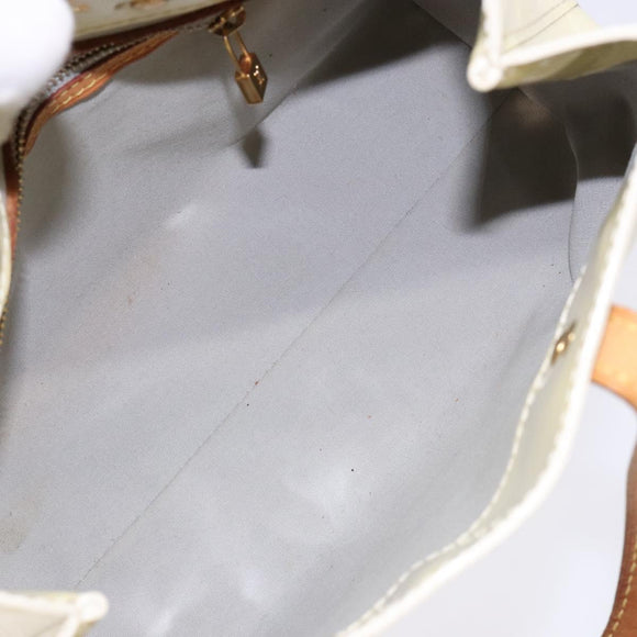 LOUIS VUITTON Monogram Vernis Reade PM Hand Bag Perle M91336 LV Auth 138316