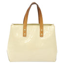 LOUIS VUITTON Monogram Vernis Reade PM Hand Bag Perle M91336 LV Auth 138316-13