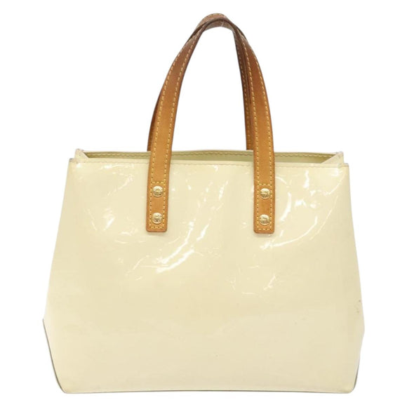 LOUIS VUITTON Monogram Vernis Reade PM Hand Bag Perle M91336 LV Auth 138316