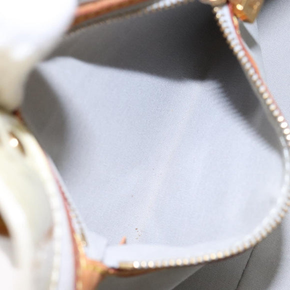 LOUIS VUITTON Monogram Vernis Reade PM Hand Bag Perle M91336 LV Auth 138316