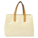 LOUIS VUITTON Monogram Vernis Reade PM Hand Bag Perle M91336 LV Auth 138316-2