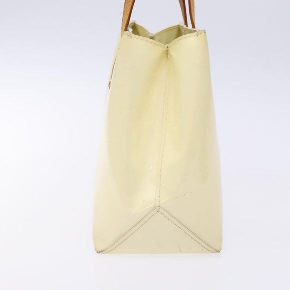 LOUIS VUITTON Monogram Vernis Reade PM Hand Bag Perle M91336 LV Auth 138316