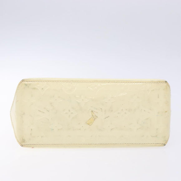 LOUIS VUITTON Monogram Vernis Reade PM Hand Bag Perle M91336 LV Auth 138316