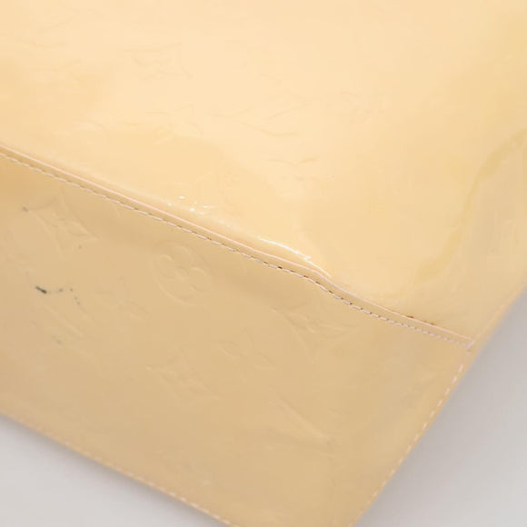 LOUIS VUITTON Vernis Reade MM Hand Bag Marshmallow Pink M91304 LV Auth 138317