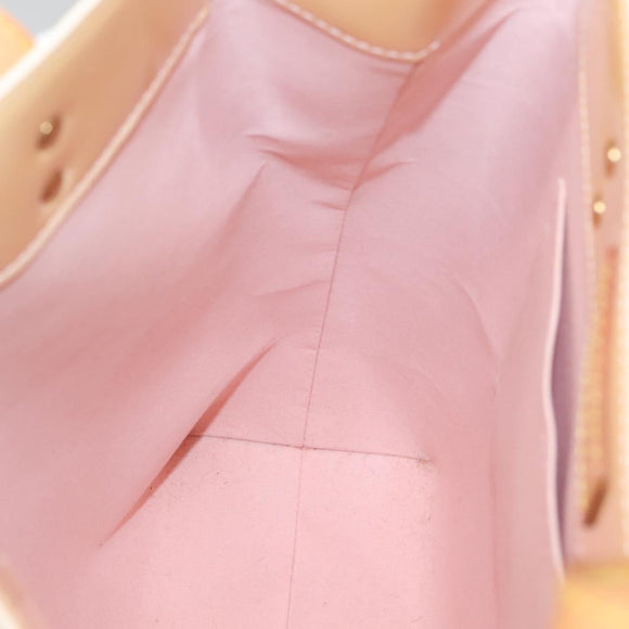 LOUIS VUITTON Vernis Reade MM Hand Bag Marshmallow Pink M91304 LV Auth 138317