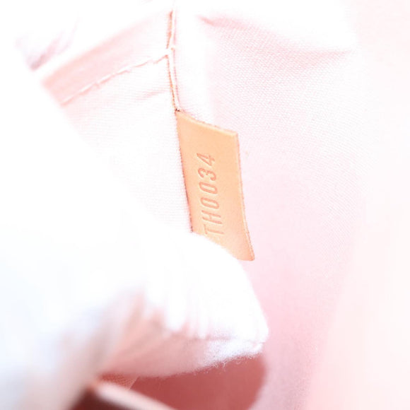 LOUIS VUITTON Vernis Reade MM Hand Bag Marshmallow Pink M91304 LV Auth 138317