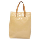 LOUIS VUITTON Vernis Reade MM Hand Bag Marshmallow Pink M91304 LV Auth 138317-13