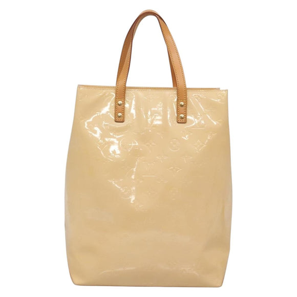 LOUIS VUITTON Vernis Reade MM Hand Bag Marshmallow Pink M91304 LV Auth 138317