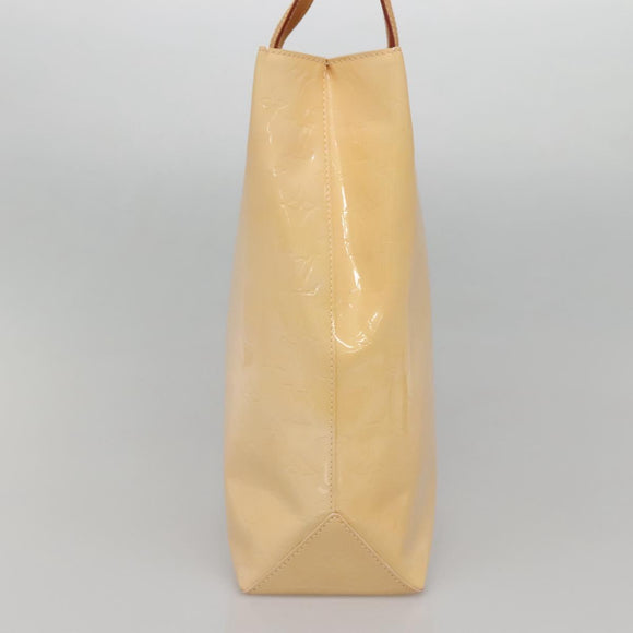 LOUIS VUITTON Vernis Reade MM Hand Bag Marshmallow Pink M91304 LV Auth 138317