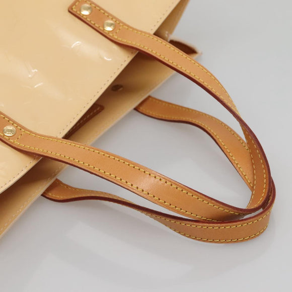 LOUIS VUITTON Vernis Reade MM Hand Bag Marshmallow Pink M91304 LV Auth 138317