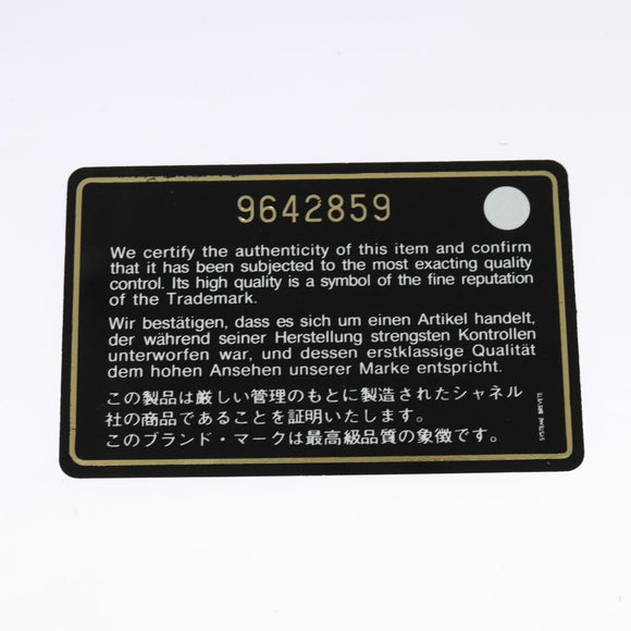 CHANEL Shoulder Bag Canvas Black Silver CC Auth 138320