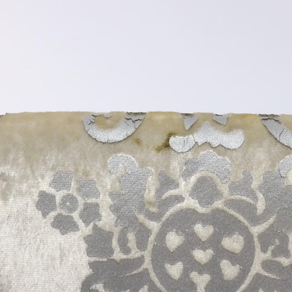 GUCCI Chain Shoulder Bag Velor White 007 2033 1705 Auth 138324