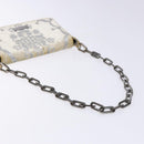 GUCCI Chain Shoulder Bag Velor White 007 2033 1705 Auth 138324-7