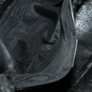 GUCCI Bamboo Shoulder Bag Leather 2way Black Gold 001 1577 Auth 138325-20