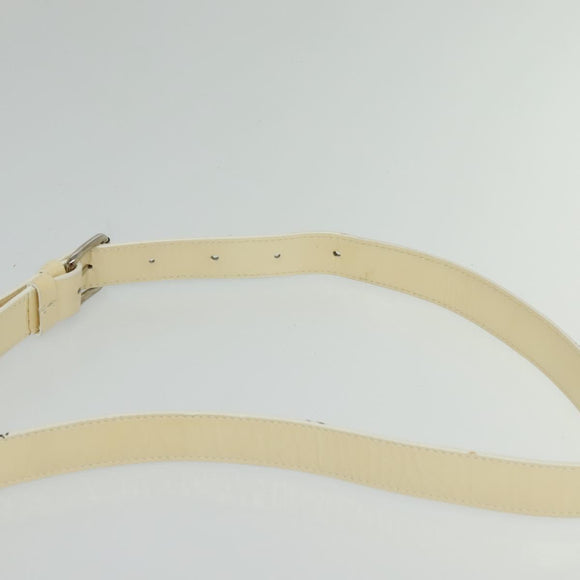 CELINE Macadam Canvas Shoulder Bag Light Blue Silver Auth 138328