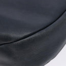 Salvatore Ferragamo Gancini Shoulder Bag Leather Navy Gold Auth 138329-15