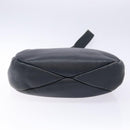 Salvatore Ferragamo Gancini Shoulder Bag Leather Navy Gold Auth 138329-5