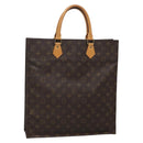 LOUIS VUITTON Monogram Sac Plat Hand Bag M51140 LV Auth 138331-1