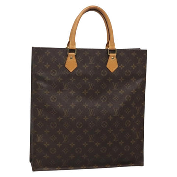 LOUIS VUITTON Monogram Sac Plat Hand Bag M51140 LV Auth 138331
