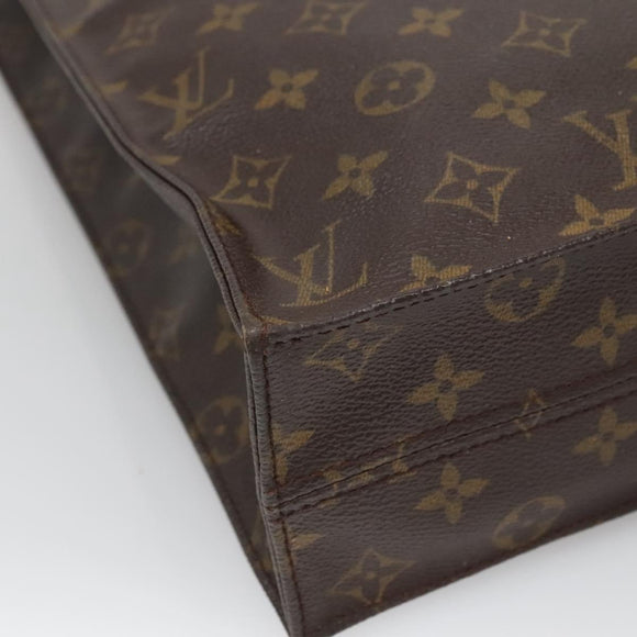 LOUIS VUITTON Monogram Sac Plat Hand Bag M51140 LV Auth 138331