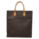 LOUIS VUITTON Monogram Sac Plat Hand Bag M51140 LV Auth 138331-2