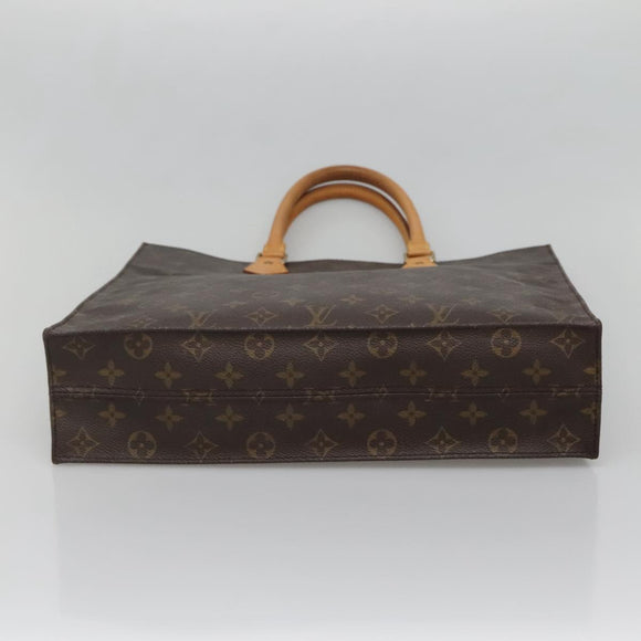LOUIS VUITTON Monogram Sac Plat Hand Bag M51140 LV Auth 138331