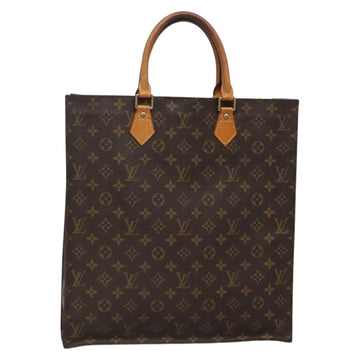 LOUIS VUITTON Monogram Sac Plat Hand Bag M51140 LV Auth 138332