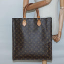 LOUIS VUITTON Monogram Sac Plat Hand Bag M51140 LV Auth 138332-19