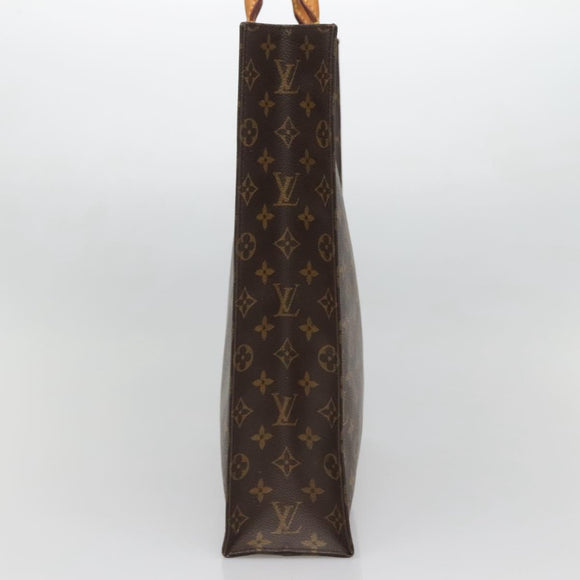 LOUIS VUITTON Monogram Sac Plat Hand Bag M51140 LV Auth 138332