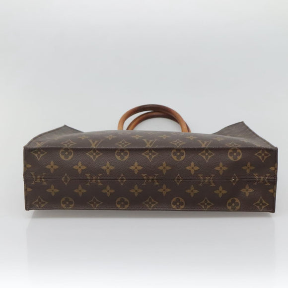 LOUIS VUITTON Monogram Sac Plat Hand Bag M51140 LV Auth 138332